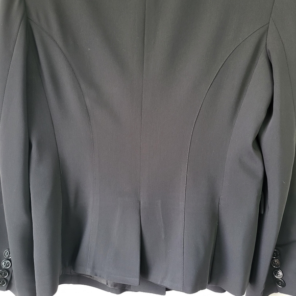 Twin Set Simona barbieri black casual blazer with skull and rose buttons Sz XL - Picture 14 of 16